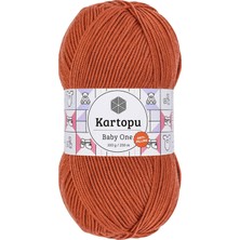 Kartopu Baby One Tüylenmeyen El Örgü Ipi Yünü Tarçın K1210