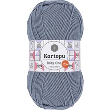 Kartopu Baby One Tüylenmeyen El Örgü Ipi Yünü Jeans Mavi K571