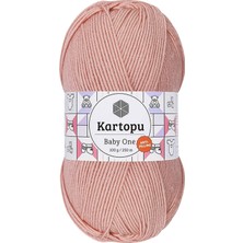 Kartopu Baby One Tüylenmeyen El Örgü Ipi Yünü Pudra K258