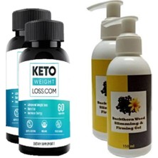 Keto Hintohu Buckthorn Weed Slimming&firming 150ML Acı Çehretohumu Inceltici,sıkılaştırıcı Jel 2+2 Keto 60 Kapsül