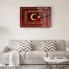Srd Concept Osmanlı Sancağı Cam Tablo-Islami Tablo-Dini Tablo