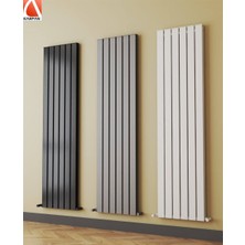 Nixrad Nirvana 1400X390 5 Dilim Siyah Hibrid Dekoratif Isı Verimliliği Arttırılmış Radyatör