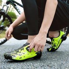 Jinxianzheng Siyah - Yeşil Bisiklet Ayakkabısı (Yurt Dışından)