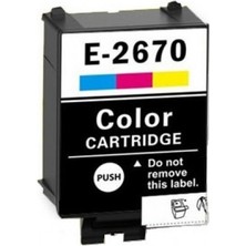 Xplus Workforce WF-100 T267 T2670 C13T26704010 Renkli Muadil Kartuş 200 Sayfa 
