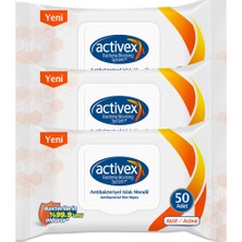 Activex Antibakteriyel Islak Mendil Aktif 6'lı Islak Mendil 300 Yaprak