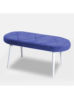 MyMassa Bench Jerika Kumaş Beyaz Ayak