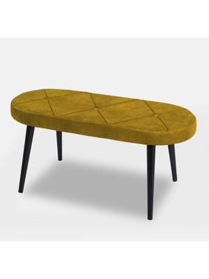 MyMassa Bench Jerika Kumaş Siyah Ayak