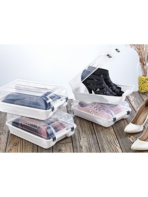 Smartness Ayakkabı Kutusu Beyaz 10LU Paket Midi Kadın