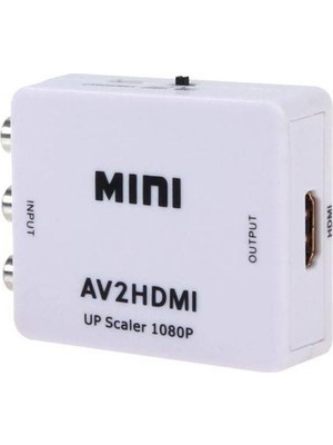 Maxgo 2120 Rca To HDMI Tos Av Çevirici Dönüştürücü Converter 1080p Tv Tüplü Televizyon Scart Av Video