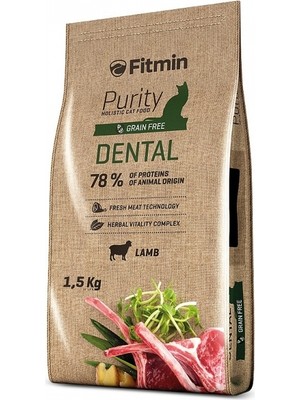 Fitmin Purity Dental Taze Kuzu Etli Yetişkin Kedi Maması 1.5 Kg