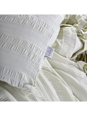 Ecocotton Miha Organik Pamuk Likralı 200x220 Çift Kişilik Nevresim Seti - Mint