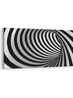 Olla 10226YD Abstract Girdap Görsel Yatay Dar Kanvas Tablo