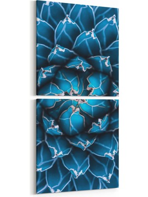 Olla 10061K2D Abstract Görsel Kare 2'li Dikey Kanvas Tablo
