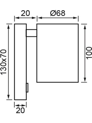 Jupiter Yatak Başı Aplik EV506 S&a