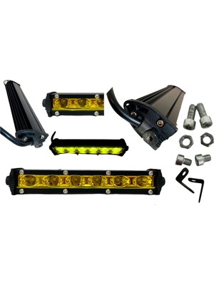 EKT Off Road Barled 18W 6 LED Sarı Tek Sıra