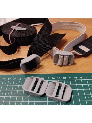 Aldım Geldi 25 mm Kayış Toka Ayarlayıcı Şey, Çift Taraflı Plastik Aparat