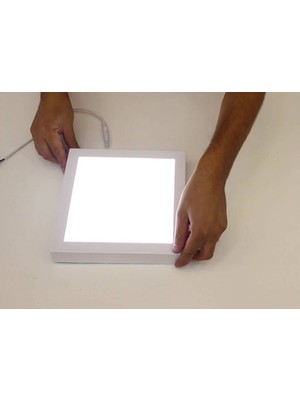 Ack AP04-01800 18W Kare Sıva Üstü LED Panel 3000K Günışığı