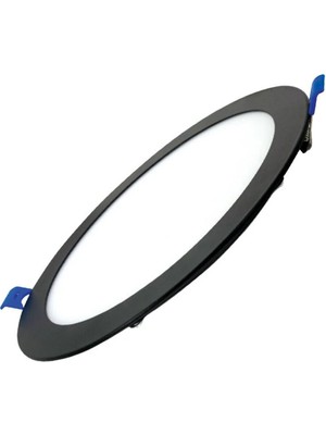 Ack Ap01-01511 15W Siyah Yuvarlak Sıva Altı Led Panel 4000K Ilık Beyaz