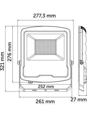 Inoled Elegant 70W LED Projektör 6500K Beyaz İN-TLS-5205-01