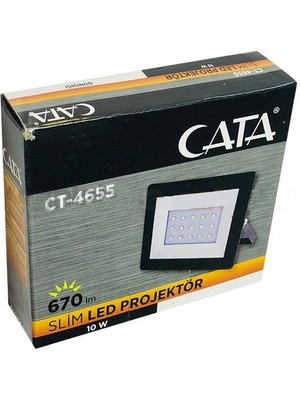 Cata 10W Slim LED Projektör CT-4655 6400K Beyaz Işık