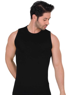 Berrak 1026 Erkek 3'lü Likralı Süprem Kolsuz Bisiklet Yaka