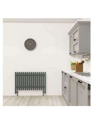 Nixrad Akasya 600X1290 Siyah 22 Dilim Siyah Dekoratif Çelik Radyatör