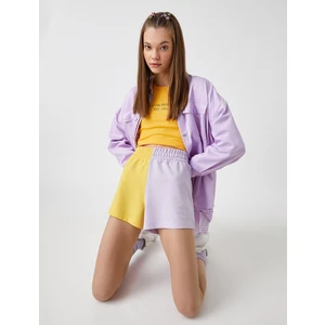 Kadın Yüksek Bel Şort