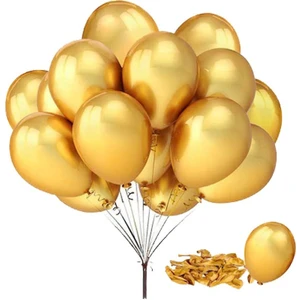 Sidelya Organizasyon 12 Inç Gold Metalik Balon 10'lu Metalik Balon