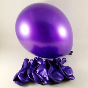 Sidelya Organizasyon 12 Inç Mor Metalik Balon 10'lu Metalik Balon