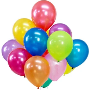 Sidelya Organizasyon 12 Inç Rengarenk Karışık Renk 10'lu Balon Metalik Karışık Renkler 10 Adet