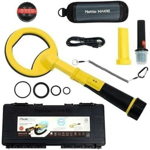 Dedektör Pulsedive Scuba Sarı 20 cm + Premium Kum Eleği 3'ü 1 Arada Set