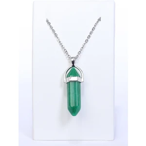 Arı Onyx Çivi Şeklinde Doğal Yeşil Akik Taşı Doğal Taş Kolye