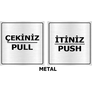 Orse Reklam Itiniz Çekiniz Yazısı Metal