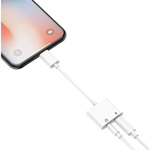 Iphone Tüm Seri Şarj Kulaklık Dönüştürücü 2in1 3.5mm Jack