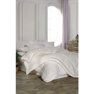 %100 Pamuk Dolgulu 72 Tel Saten Biyeli Yorgan 192X215CM