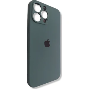 Pirok Store Apple iPhone 13 Pro Max 6.7 Uyumlu Kamera Korumalı Lansman Içi Kadife Silikon Kılıf
