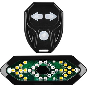 Top Sport USB Şarj Edilebilir Akıllı Bisiklet Dönüş Sinyali Lambası - Siyah  (Yurt Dışından)