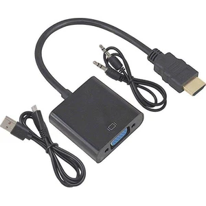 2114 HDMI To VGA Kablo Çevirici Dönüştürücü Receiver Uydu Ps3 Ps4 Xbox Pc Notebook