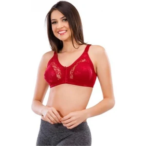 543 Toparlayıcı Dantelli Sütyen Bordo - 95
