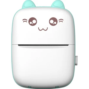 Top Geek Kablosuz Mini Termal Yazıcı - Yeşil  (Yurt Dışından)