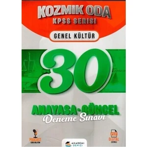 Akademi Denizi Yayınları Akademi Denizi KPSS Kozmik Oda Anayasa Güncel 30 Deneme