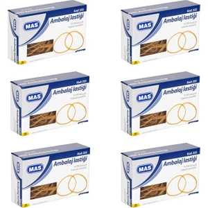 Mas 355 Ambalaj Lastiği Kauçuk Midi Boy 50 gr 6 Lı Paket