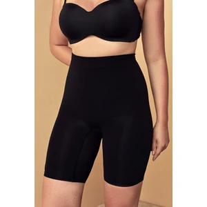 Siyah Premium Seamless Push Up Şort Korse