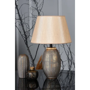 Hmydesign Fonce Seramik Abajur Kahve Gold
