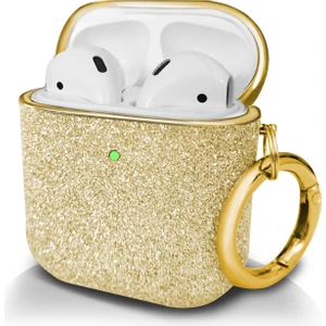 Vshop Airpods 1/2 Için Kaplama Parlak Kulaklık Kılıfı (Yurt Dışından)
