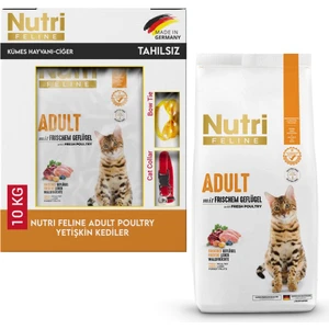 Nutri Feline Tavuklu Tahılsız Yetişkin Kedi Maması 10 kg