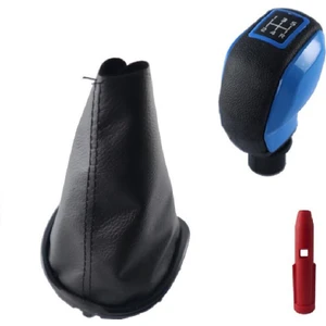 Clio 3 Çerçeveli Vites Körüğü ve Mavi Spor Vites Topuzu