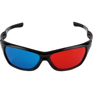 Boyutlu Anaglyph Filmi Için Siyah Çerçeve Kırmızı Mavi 3D Gözlük Yükseltme