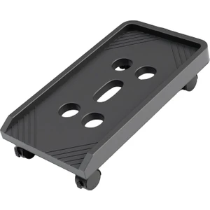 Pc Kılıfı Cpu Haddeleme Tutucu Standı W / Haddeleme Tekerlek Mobil Sepeti Altında Resepsiyon Universalwheel Siyah