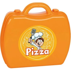 Aksesuarlı Çantalı Pizza Seti 34 Parça Turuncu 06045
